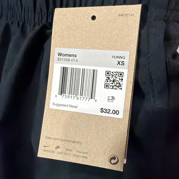 Nike Tempo Running Shorts Women's Black Dry-Fit Brief Lined 831558-014 NWT - Picture 2 of 4